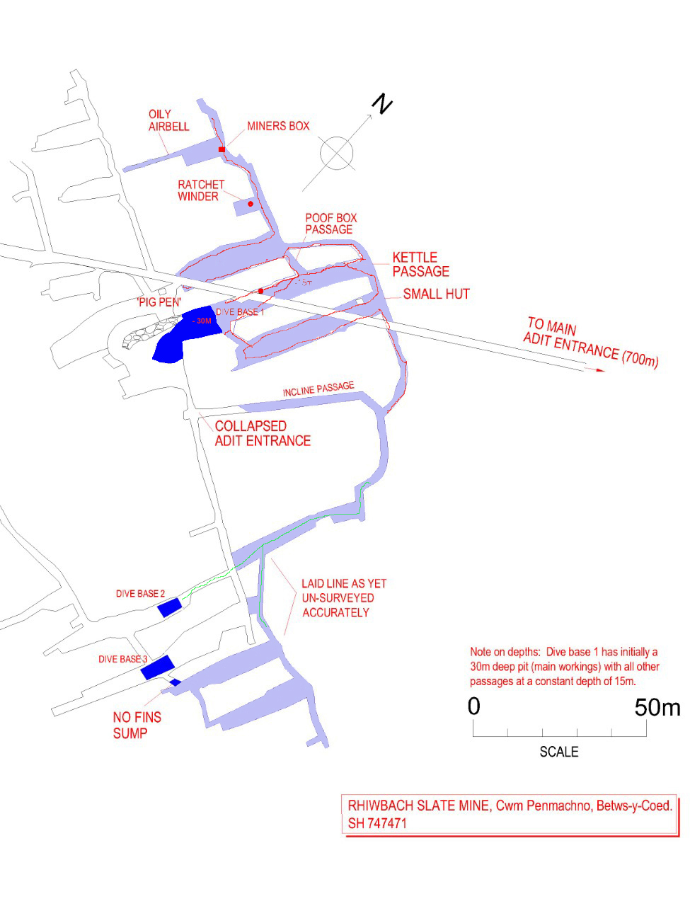 [Rhiwbach dive map]